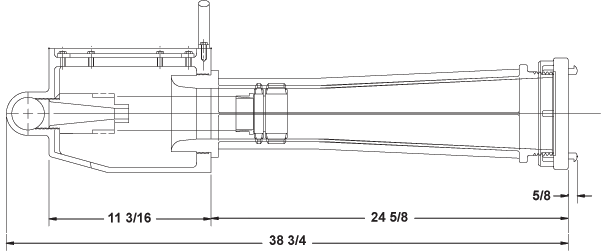 Standard 5 Inch TurboDraft Unit exterior dimensions