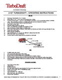 TurboDraft Compact 2.5 Inch Unit Operating Instructions