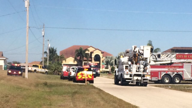 House fire in Cape Coral, Florida